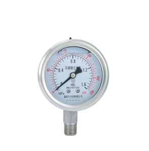 WXYB Y63BF 스테인리스 스틸 & 압력계 0-230psi 범위 1년 보증 압력 게이지 - Product Image 4