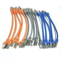Kabel Ethernet Cat 7 Warna-warni Kecepatan Tinggi Cat8 FTP SFTP Terproteksi Kabel Jaringan LAN dengan Konektor Rj45