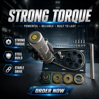 Moteur tubulaire étanche Weiyu AC1500 208-240V 200W 20RPM monophasé IE4 pour volet roulant électrique