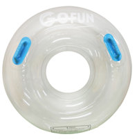 Bouée de natation gonflable transparente personnalisée en PVC pour adultes, idéale pour les parcs aquatiques portables et la pagaie