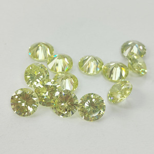 หินเซอร์โคเนีย 3A สีเขียวแอปเปิ้ล รูปทรงกลม หิน CZ แบบหลวม อัญมณีสังเคราะห์สำหรับทำเครื่องประดับ - Product Image 1