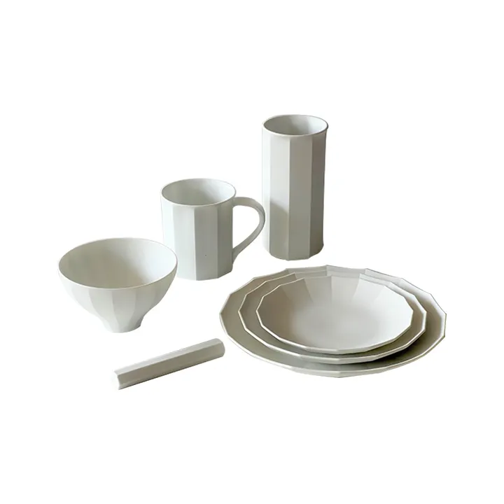 Matte texture porcelain plates wholesale luxury dinnerware sets dinner set