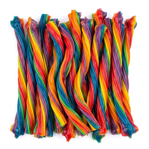 Usine OEM Arc-en-ciel Réglisse Bonbons Twists Pleine Taille Fruité Aromatisé Assortiment <span class=keywords><strong>de</strong></span> Bâtons Colorés Doux et Tendres Bonbons Doux Collations - Product Image 2