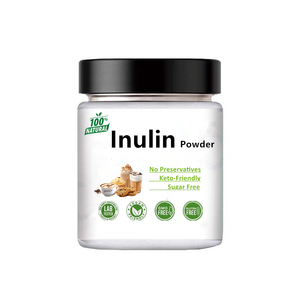 Bubuk Inulin Alami Serat Prebiotik Larut Penyedap Rasa untuk Kopi Yogurt Smoothie Kemurnian Tinggi (>90% Assay) Akar Chicory - Product Image 1