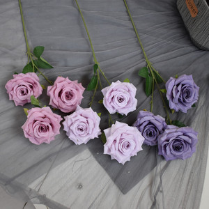 Flores Artificiales de Seda Hechas a Mano Realistas, Arreglo en Cascada de 3 Rosas de Diamante para Decoración de Bodas, Hoteles y Centros Comerciales - Product Image 4