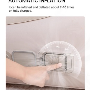 PVC Round Automatic Air <b>Sofa</b> with Built-in Pump 85*55*35 CM for Indoor Reading and Outdoor <b>Camping</b> - Product Image 4
