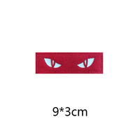 Cat Eye IR Badge Entusiasta al aire libre Personalidad Moral Gancho y bucle Parches de ojo de gato