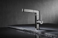 Robinet intelligent à affichage numérique en laiton, corps principal entièrement en cuivre, finition chromée, design moderne, fonction chaud/froid pour salle de bain