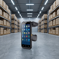 Colectores de Datos Móviles Industriales Resistentes, Escáner de Códigos de Barras RFID Android PDA 10000mAh en Stock