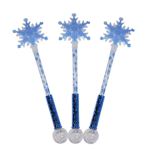 Luckykoo Vente en gros Baguette magique flocon de neige géante LED avec logo personnalisé OEM Jouet lumineux pour enfants Fourniture de fête - Product Image 4