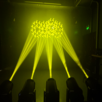 600W 5-in-1 LED Moving Head Bühnenlicht 18 Prismen 8 Gobos 8-Farbenrad DMX512-Steuerung IP33 Eisen Dimmbar
