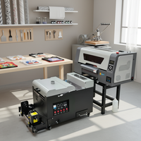 Nouvelle imprimante DTF-A3 à jet d'encre pour usine, avec système de secouage de poudre et encre DTF automatique pour transfert sur T-shirt I1600 I3200 XP600