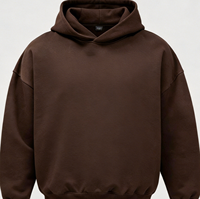 Sweat-shirt personnalisé Kornit Printing avec imprimé dégradé abstrait en forme de vague, couleur marron, style streetwear
