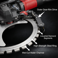 Guide de traînée pour scie circulaire électrique sans balais, rail de guidage pour scie à béton, machine à scier circulaire, guide de traînée automatique
