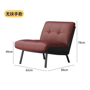 Conjunto de Sofás para Salón de Hotel, Sillones Modernos de Cuero, Mesa de Centro, Combinación de Muebles Duraderos para Recepción de Oficina - Product Image 3