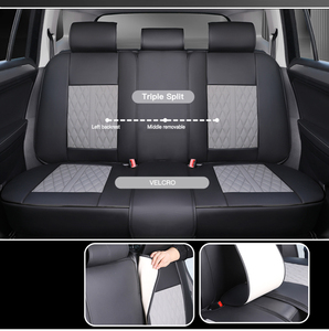 Housses de <span class=keywords><strong>siège</strong></span> universelles en cuir de haute qualité, ensemble complet, durables, sport, luxe, tissu, 90% berline, SUV, 5 places, <span class=keywords><strong>protection</strong></span> automobile toutes saisons - Product Image 3