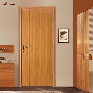 <span class=keywords><strong>Puerta</strong></span> de Madera Contrachapada Okoume, Diseño de <span class=keywords><strong>Puerta</strong></span> Interior Impermeable, Puertas con <span class=keywords><strong>Marco</strong></span> para Habitaciones - Product Image 2