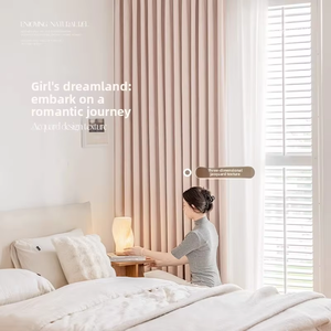 Cortinas de Ventana de Tul Doble Largo con Pliegues, Diseño Moderno, Opacas, con Perspectiva, para Sala de Estar, Tamaño Personalizado, para Todas las Estaciones - Product Image 4