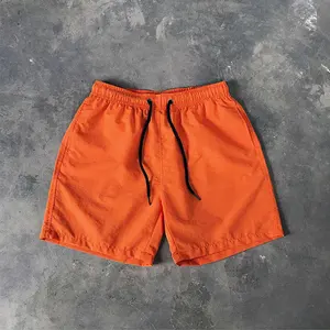 Men's Summer Hip Hop Printed Pants 3D Custom Logo Loose Beach Wear Swimming Shorts Wholesale Pure Color Pattern Pocket