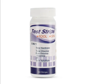 <span class=keywords><strong>Bandelettes</strong></span> de test d'eau 5 en 1 Kit de test de piscine teste le <span class=keywords><strong>chlore</strong></span> sans acide cyanurique <span class=keywords><strong>pH</strong></span> pour le manuel du spa du bain à remous de la piscine - Product Image 1