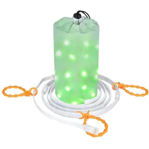 Corde de Camping Lumière Couleur Pleine Simple Couleur 1 mètre 2 Mètre LED -20 à + 40 10000 Heures 2700-900K Paysage Rohs,fcc Shenzhen 80-85