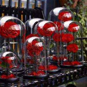 Roses éternelles sous dôme de verre, 7/lot, fausses fleurs, pour un cadeau, vente en gros, <span class=keywords><strong>2021</strong></span> - Product Image 6