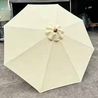 Parasols de bar en plein air pour glamping, restaurants, piscines, parasols en bois, parasols de plage personnalisés avec impression de logo