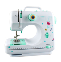 YUKK VOF Nouvelle Conception FHSM-505G Machine à Coudre Mini Multifonctionnelle pour Usage Domestique 12 Points de Couture Utilisation Industrielle du Cuir Fonctionnalités Automatiques