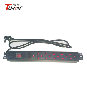 Thiết kế mới 19 inch <span class=keywords><strong>Rack</strong></span> <span class=keywords><strong>mount</strong></span> 1.5U Nam Phi tiêu chuẩn phân phối điện đơn vị với switch - Product Image 6