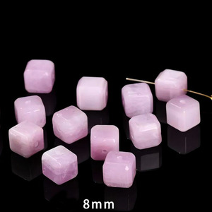 Vente en gros de perles en cristal d'agate naturelle carrées de 10 mm, perles en cristal en vrac pour bracelet et collier DIY - Product Image 6