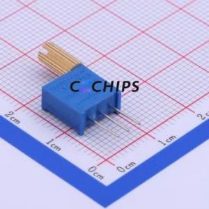 ตัวต้านทาน/โพเทนชิออมิเตอร์แบบปรับได้3296W-1-203-8mm ผ่านรูส่วนประกอบ (THT) ตัวต้านทาน20Kohm 10% - Product Image 1