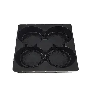 Wholesale blister plastic black Chocolate Plastic Trays Packaging Vacuum Forming Golden PET Plastic Blister Tray and Box