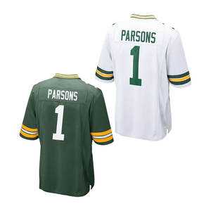 2025 Neue billige Top genähte American Football Trikots Green Bay 1 Micah Parsons - Product Image 3