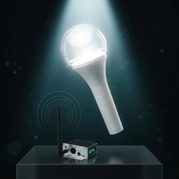 Bâton lumineux LED RGB rotatif avec logo personnalisé, pour Kpop Global Tour Fan Meeting, contrôle sans fil RF interactif, 20 LED super lumineuses AAA