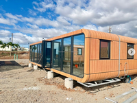 Maison de vacances modulaire écologique - Bungalow entièrement équipé pour 1 à 2 personnes (intérieur personnalisable)