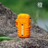 Meilleure vente de briquet USB de haute qualité Nouvelle mode Double Arc Design Water Fire Proof Touch Cool Feature Smoking Giveaways