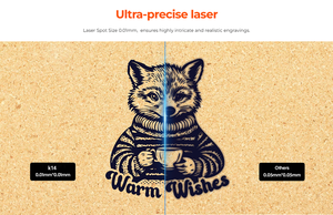 A1 Pro Mini Dual-Laser-Graviergerät 10W Blau + 1W Rot, Lehr-Lasermarkiermaschine für Holz, Bambus, Acryl, Leder, Blätter - Product Image 5