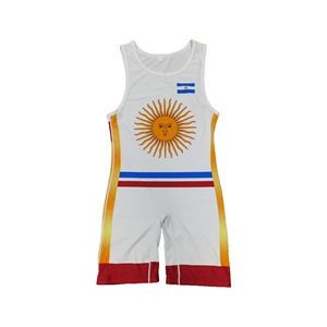 2025 mới tùy chỉnh nam giới Đấu Vật singlets tất cả các thăng hoa Argentina quốc tế singlets - Product Image 1