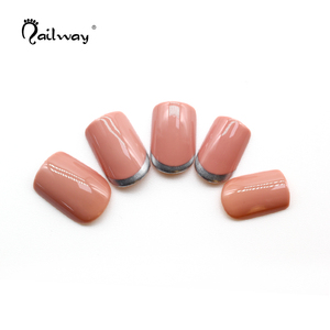 <span class=keywords><strong>Faux</strong></span> <span class=keywords><strong>ongles</strong></span> français, étiquette privée brillante, pour manucure, couverture complète, à pression, personnalisé, avec boîte, 500 pièces - Product Image 5