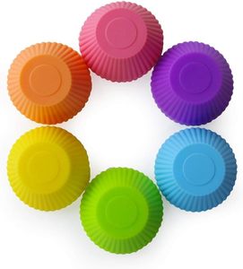 Food Grade Reusable Nonstick Mini Round Pastry Muffin <b>Silicone</b> Cupcake Liners Cake <b>Baking</b> Molds - Product Image 5