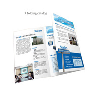 Impression numérique personnalisée en gros de prospectus, brochures pliées en deux/trois/quatre, catalogues et menus sur papier couché