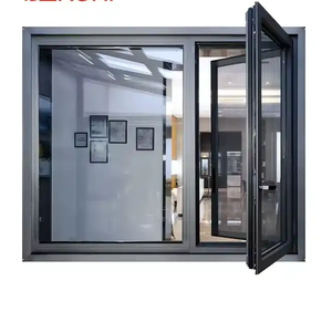 KHÁCH SẠN dân cư nhiệt phá vỡ Cơn Bão tác động an ninh đôi tráng men nhôm mái hiên Windows Top TREO CỬA SỔ - Product Image 3