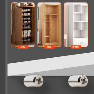 GQK GW2571409 Integrated Steel Layer Board Support Partition Tray Nail Storage Cabinet Wardrobe <b>Shelf</b> <b>Bracket</b> Strong Easy - Product Image 3