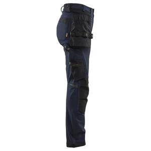 BLAKLADER - 712116458699C52 Pantalon femme Craftsman stretch dans les 4 sens Marine foncé/Noir-PANTALON DE TRAVAIL EAN 7330509921869 - Product Image 4