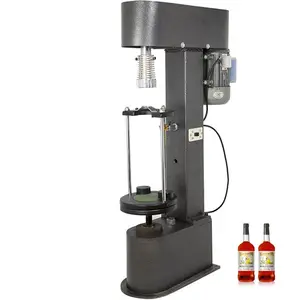 Automatic Single Head ROPP Aluminium Cover Liquor Glass Wine Bottles Pilfer Proof Screw Locking Capping Machines