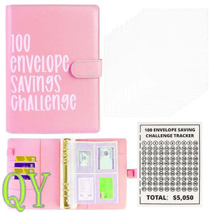 QY <b>A5</b> Budget Binder Cash <b>Envelope</b> Wallet Organizer Financial Planner Saving Challenge Loose Leaf Notebook - Product Image 5