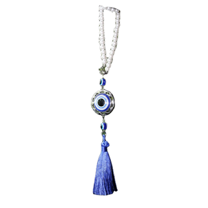 Devil's Eye Blue Crystal Dreamcatcher Pendant <b>Car</b> Interior Accessory for Rear View <b>Mirror</b> Decoration for Gift - Product Image 1