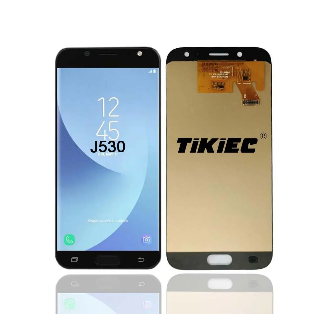 TiKiEC brandneuer Ersatz RÄMPERTEILE handy LCD für Samsung J530 LCD AMOLED incell geniun