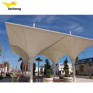 Tensile membrane tent PTFE Canopy Tent Architectural Membrane for Stadium Roofing sunshade outdoor pvdf shelter