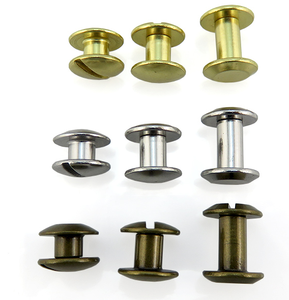 M4 M5 M6 Brass Thép Không Gỉ Carbon Oxit Màu Đen Antique Bronze Chicago Đinh Tán Vít Cho Da Vành Đai Túi Xách Vít - Product Image 4